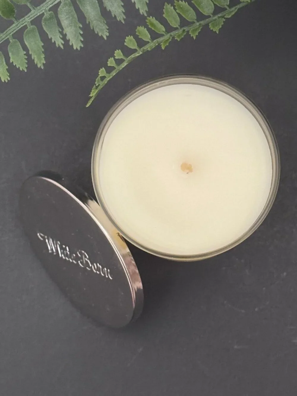 BBW Sugared Lemon Zest White Barn Bath & Body Works Single Wick Candle